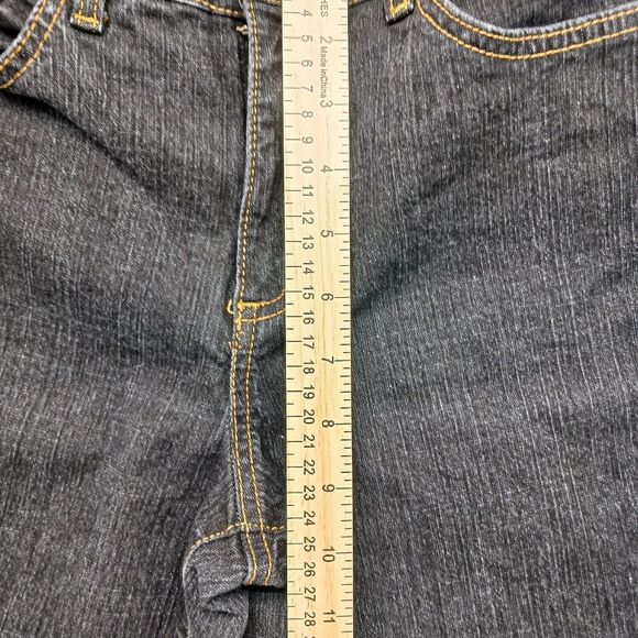 Faded Glory Womans 8 Tall Stretch Bootcut Black Jeans. 5 Pockets. - Picture 11 of 12